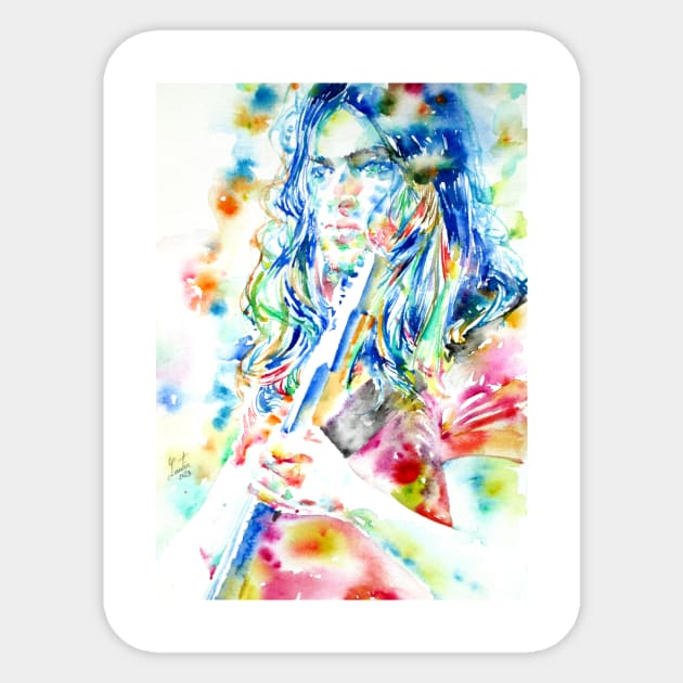 DAVID GILMOUR - watercolor portrait .1 Sticker by lautir